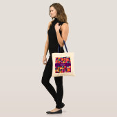 Kleurrijke Abstracte vierkantjes en vormen Tote Bag (Voorkant (model))