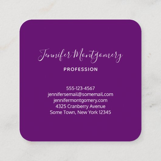 Kleurrijke Abstracte vierkantjes en vormen Vierkante Visitekaartje (Achterkant)