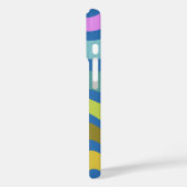 Kleurrijke Abstracte vierkantjes gepersonaliseerd Case-Mate iPhone Case (Achterkant / Links)