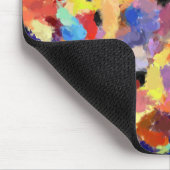 Kleurrijke Abstracte vingerschilderkunst Muismat (Hoek)