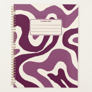 Kleurrijke Abstracte Vintage Patroon Jaarlijkse Pl Planner