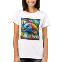 Kleurrijke Abstracte vis kunst