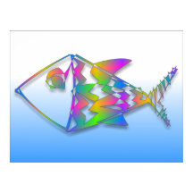 Kleurrijke Abstracte vis