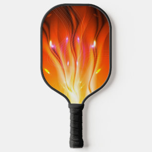 Kleurrijke Abstracte vlammen Pickleball Paddle