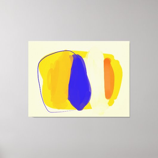 Kleurrijke abstracte vlekken — Versleten canvas af Afdruk (Voorkant)