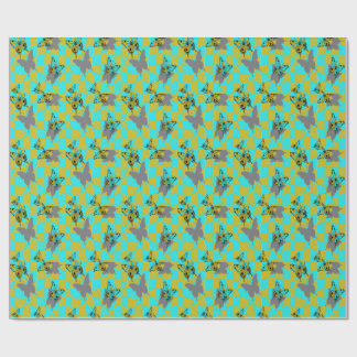 Kleurrijke Abstracte Vlinder Cadeaupapier