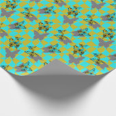Kleurrijke Abstracte Vlinder Cadeaupapier (Hoek)