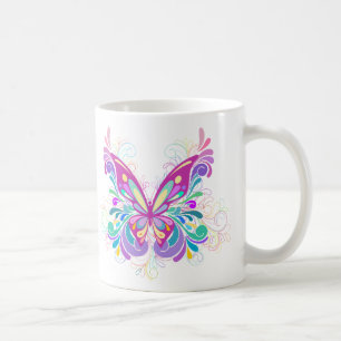 Kleurrijke Abstracte vlinder Koffiemok