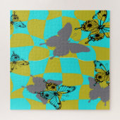 Kleurrijke Abstracte Vlinder Legpuzzel (Horizontaal)