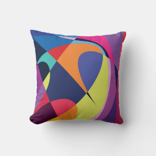 Kleurrijke Abstracte vloeiende stijlachtergrond Kussen
