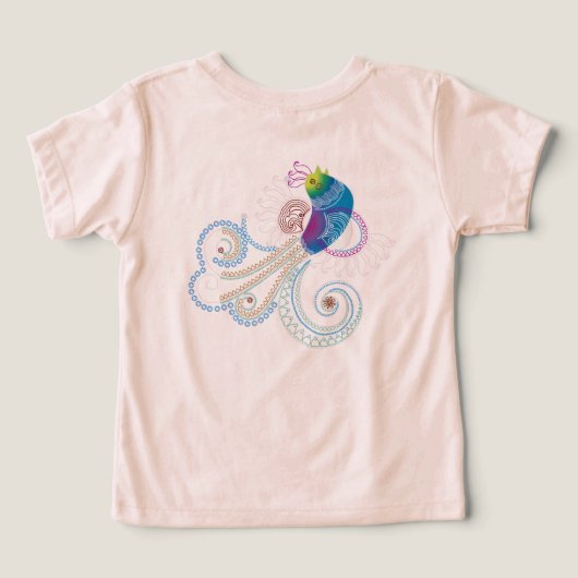 Kleurrijke Abstracte  Vogel (Design achterkant)