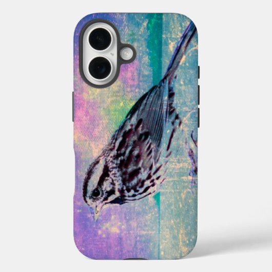 Kleurrijke Abstracte vogelkunst: levendige zangvog Case-Mate iPhone Case (Achterkant)