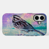 Kleurrijke Abstracte vogelkunst: levendige zangvog Case-Mate iPhone Case (Achterkant (horizontaal))