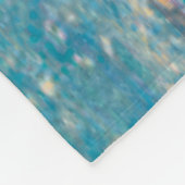 Kleurrijke Abstracte vogelkunst: levendige zangvog Fleece Deken (Hoek)