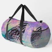 Kleurrijke Abstracte vogelkunst: levendige zangvog Plunjezak (Rechterhoek)