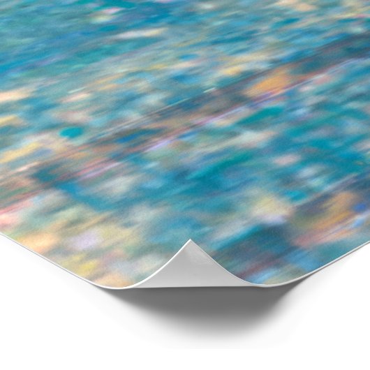 Kleurrijke Abstracte vogelkunst: levendige zangvog Poster (Hoek)