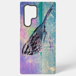 Kleurrijke Abstracte vogelkunst: levendige zangvog Samsung Galaxy Hoesje