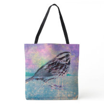 Kleurrijke Abstracte vogelkunst: levendige zangvog