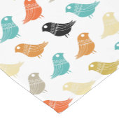 Kleurrijke Abstracte vogelsoorten uit de middeleeu Korte Tafelloper (Hoek)