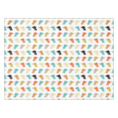 Kleurrijke Abstracte vogelstand uit de middeleeuws Tafelkleed (Voorkant (Horizontaal))