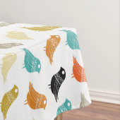 Kleurrijke Abstracte vogelstand uit de middeleeuws Tafelkleed (Voorbeeld)