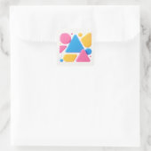 Kleurrijke Abstracte Vorm Sticker (Tas)