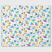 Kleurrijke abstracte vormen. cadeaupapier (Vlak)