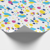 Kleurrijke abstracte vormen. cadeaupapier (Hoek)