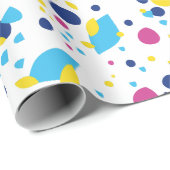 Kleurrijke abstracte vormen. cadeaupapier (Rol Hoek)