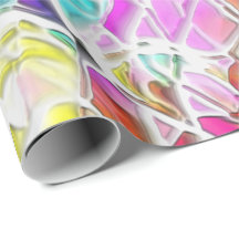 Kleurrijke abstracte vormen die in witte melksoep 