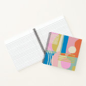 Kleurrijke Abstracte vormen Modern Unique Creative Notitieboek (Binnen)