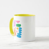 Kleurrijke Abstracte vormen moderne minimalistisch Mok (Voorkant links)