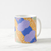 Kleurrijke Abstracte Vormen Mok – Bold & Modern (Voorkant rechts)
