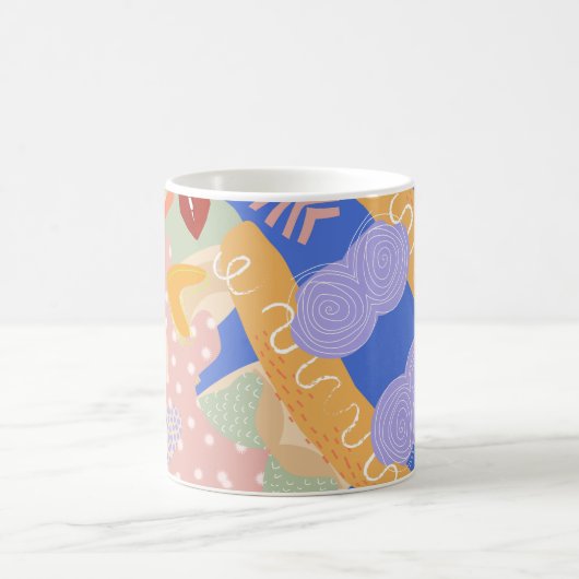 Kleurrijke Abstracte Vormen Mok – Bold & Modern (Center)
