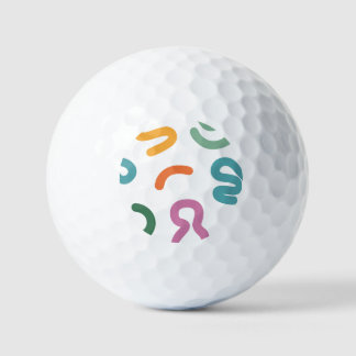 Kleurrijke Abstracte Vormen Patroon Golfballen