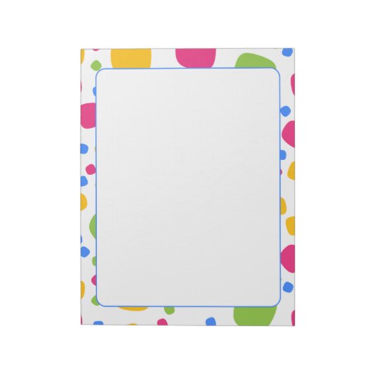 Kleurrijke Abstracte Vormen Patroon Notitieblok (Linkerzijde)