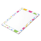 Kleurrijke Abstracte Vormen Patroon Notitieblok (Schuin)