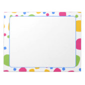 Kleurrijke Abstracte Vormen Patroon Notitieblok (Voorkant)