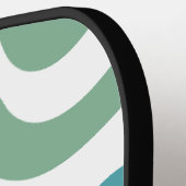 Kleurrijke Abstracte Vormen Patroon Pickleball Paddle (Links Detail)