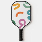 Kleurrijke Abstracte Vormen Patroon Pickleball Paddle (Achterkant)