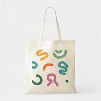 Kleurrijke Abstracte Vormen Patroon Tote Bag