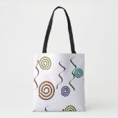 Kleurrijke Abstracte vormen Tote Bag (Voorkant)