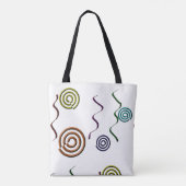 Kleurrijke Abstracte vormen Tote Bag (Achterkant)