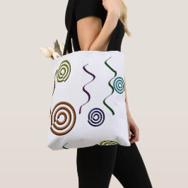 Kleurrijke Abstracte vormen Tote Bag