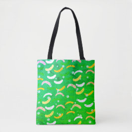 Kleurrijke abstracte vormen trendy art stijlvol gr tote bag