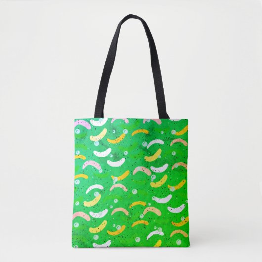 Kleurrijke abstracte vormen trendy art stijlvol gr tote bag (Voorkant)