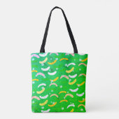 Kleurrijke abstracte vormen trendy art stijlvol gr tote bag (Achterkant)