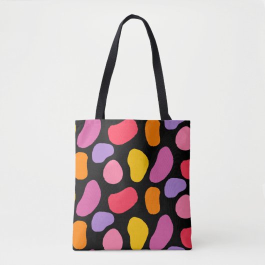 Kleurrijke abstracte vormen trendy kunst stijlvol  tote bag (Voorkant)