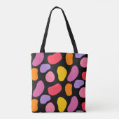 Kleurrijke abstracte vormen trendy kunst stijlvol  tote bag (Achterkant)