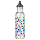 Kleurrijke abstracte vormen. waterfles (Rechts)